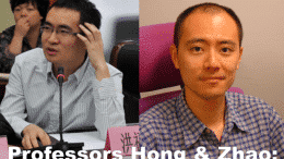 professors Hong and Zhao