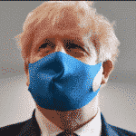 Boris Johnson in mask