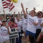 vaccine protest nurses