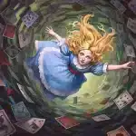 alice falls down the hole