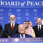 board of peace signing